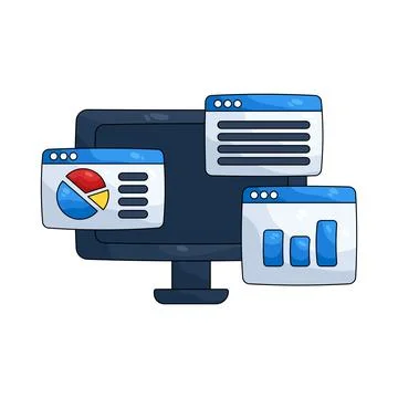 Illustration of Website 스톡 일러스트