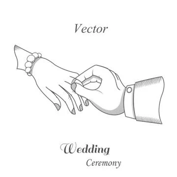 Illustration of wedding ceremony Free Stock Illustration