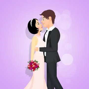 Illustration of wedding Stock Illustration