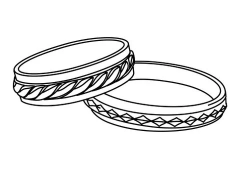 Illustration wedding rings Stock Illustration