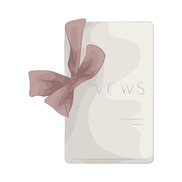 Illustration of Wedding vows Stock Illustration