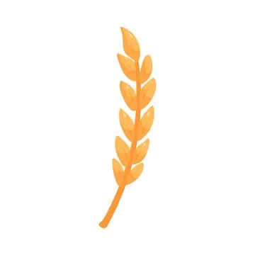 Illustration of wheat stalk Stock Illustration