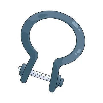 Illustration of wheel clamp Stock Illustration