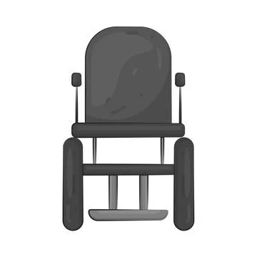 Illustration of wheelchair Stock Illustration
