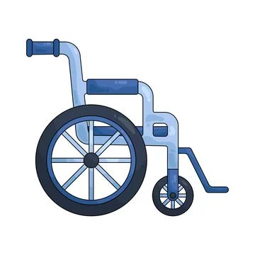 Illustration of wheelchair 스톡 일러스트