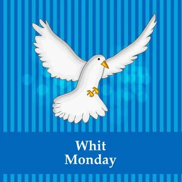 Illustration of Whit Monday Background Stock Illustration
