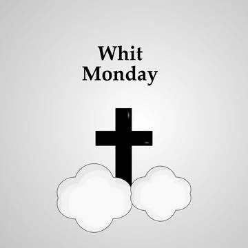 Illustration of Whit Monday Background Illustrazione stock