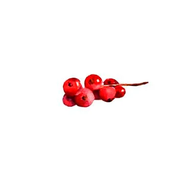 Illustration on a white background: a bunch of red currants for jam, compote Stock Illustration