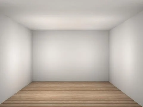 Illustration of a white empty room Stock Illustration