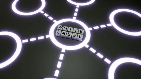 A illustration of "WHITE LABEL" Illustrazione stock