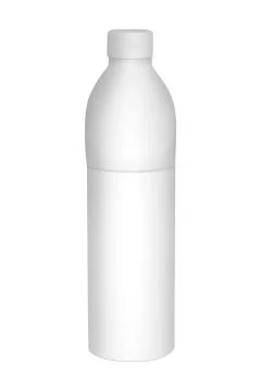 Illustration of white plastic bottle Stock Illustration