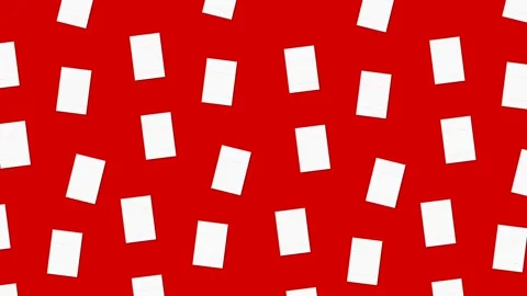 An illustration of a white sheet of paper falling downwards Stock Footage 337422435