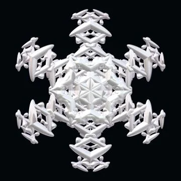 Illustration of white snowflake Stock Illustration