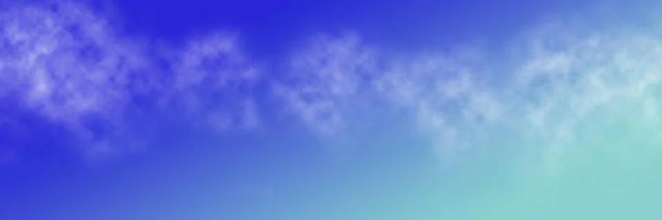 Illustration of white thin clouds on blue background Stock Photos