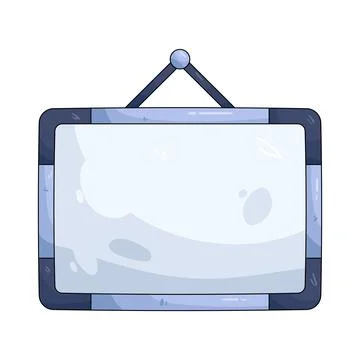 Illustration of whiteboard Stock Illustration