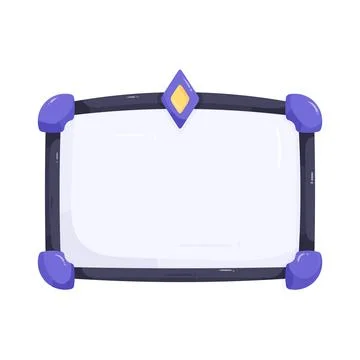 Illustration of whiteboard Stock Illustration