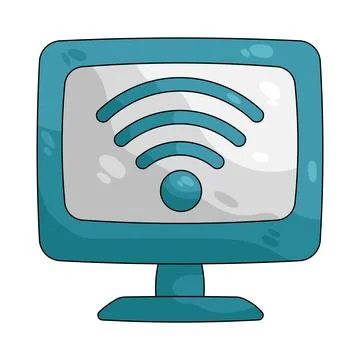 Illustration of WiFi Ilustración de archivo