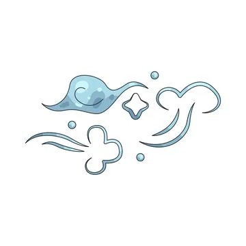 Illustration of Wind and air Stock Illustration