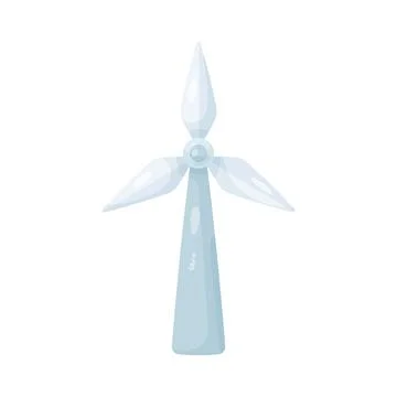 Illustration of wind turbine Illustrazione stock