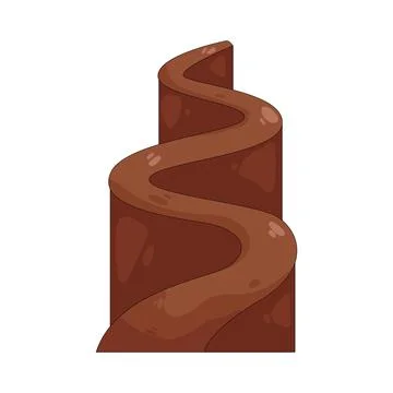 Illustration of winding road 스톡 일러스트