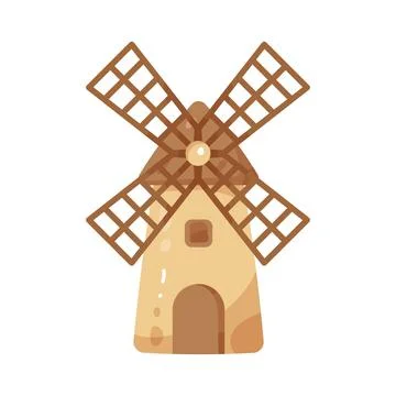 Illustration of windmill Stock Illustration