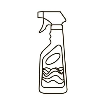 Illustration of Window Cleaner Bottle Illustrazione stock