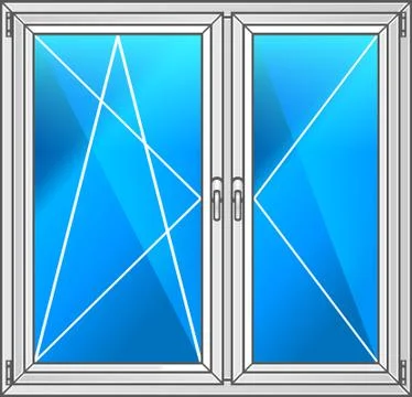 Illustration of window designs Ilustração Stock