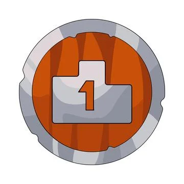 Illustration of winner button Stock Illustration
