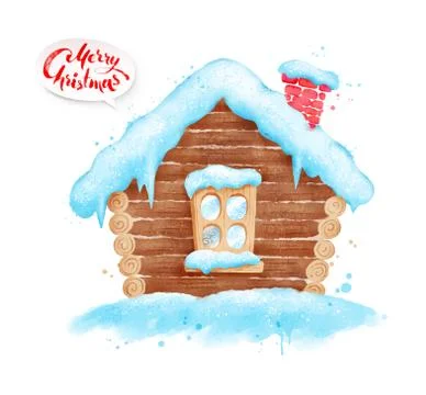 Illustration of winter snowbound Stock Illustration