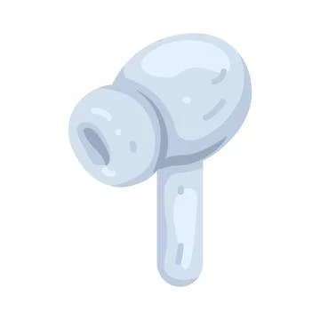Illustration of Wireless earbuds Stock Illustration