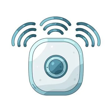 Illustration of wireless sensor Illustrazione stock