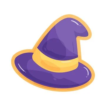 Illustration of witch hat cookie Ilustración de archivo
