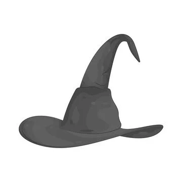 Illustration of witch hat Illustrazione stock