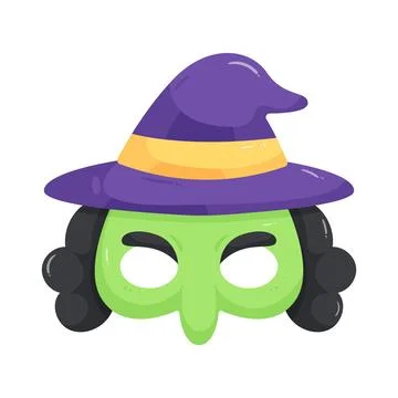 Illustration of witch mask Stock Illustration
