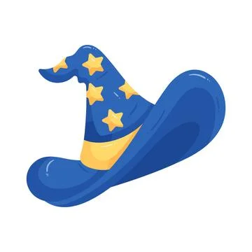 Illustration of wizard hat Stock Illustration