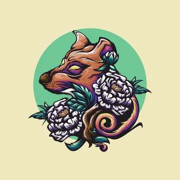 Illustration wolf Stock Illustration