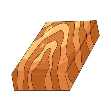 Illustration of wood plank Stock Illustration