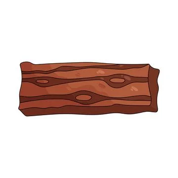 Illustration of wood plank Stock Illustration