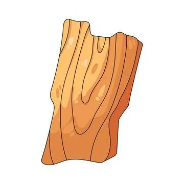 Illustration of wood plank Stock Illustration