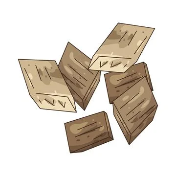 Illustration of Wood scrap Stock Illustration