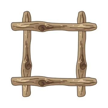 Illustration of Wooden frame Stock Illustration