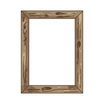 Illustration of Wooden frame Stock Illustration