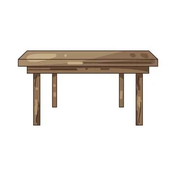 Illustration of Wooden table Stock Illustration