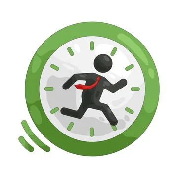 Illustration of Work time Stock Illustration