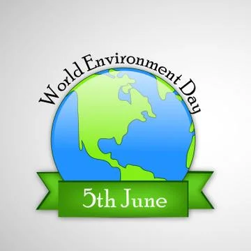 Illustration of World Environment Day Background 스톡 일러스트