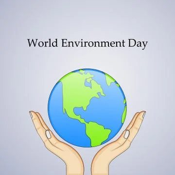 Illustration of World Environment Day Background Ilustración de archivo