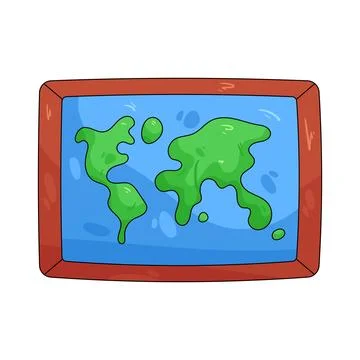 Illustration of world map Stock Illustration