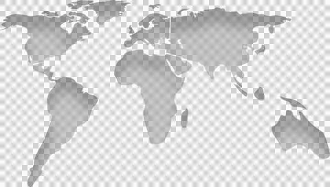 Illustration of world map Stock Photos