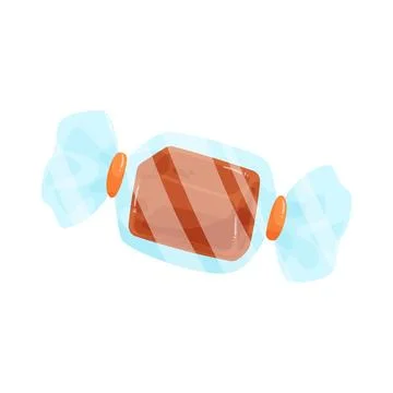 Illustration of wrapped toffee candy Illustrazione stock