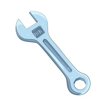 Illustration of wrench Stock Illustration